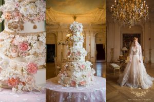 Exquisite Custom Wedding Cake at Rosecliff Mansion, Newport RI Luxury Wedding Cakes by Ana Parzych