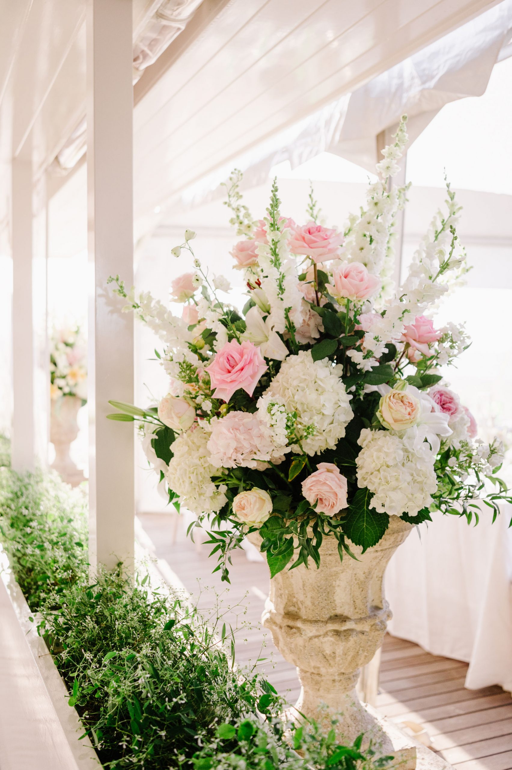 Wedding venue flowers